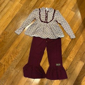 Matilda Jane shirt and pants outfit size 12